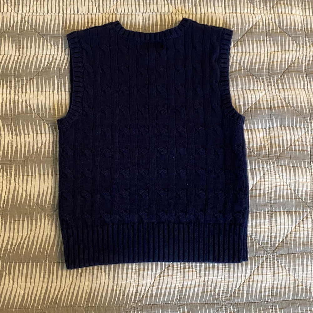 Polo navy sweater vest - Picture 3 of 3